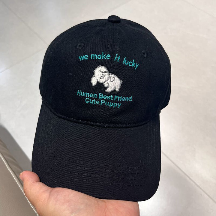 Men's Casual Embroidered Puppy Design Baseball Cap Kalsten