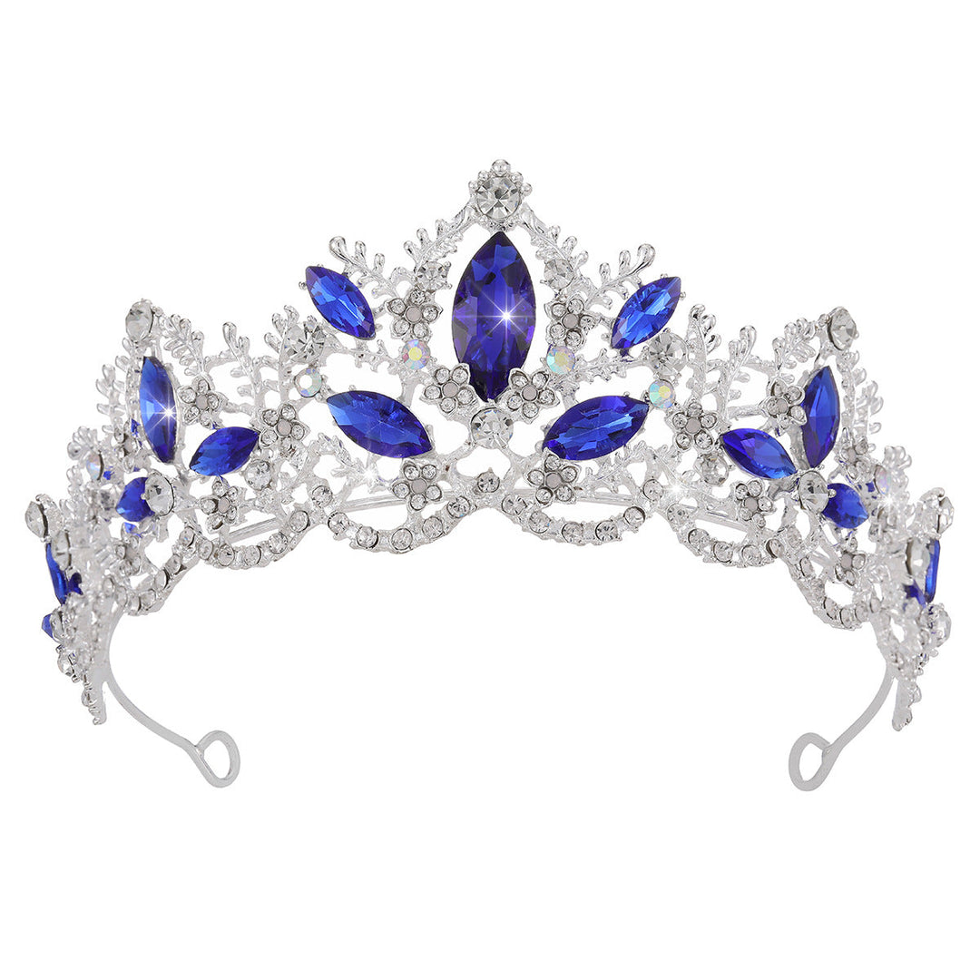 Ladies Glamorous Tiara with Sparkling Crystal Decorations Kalsten