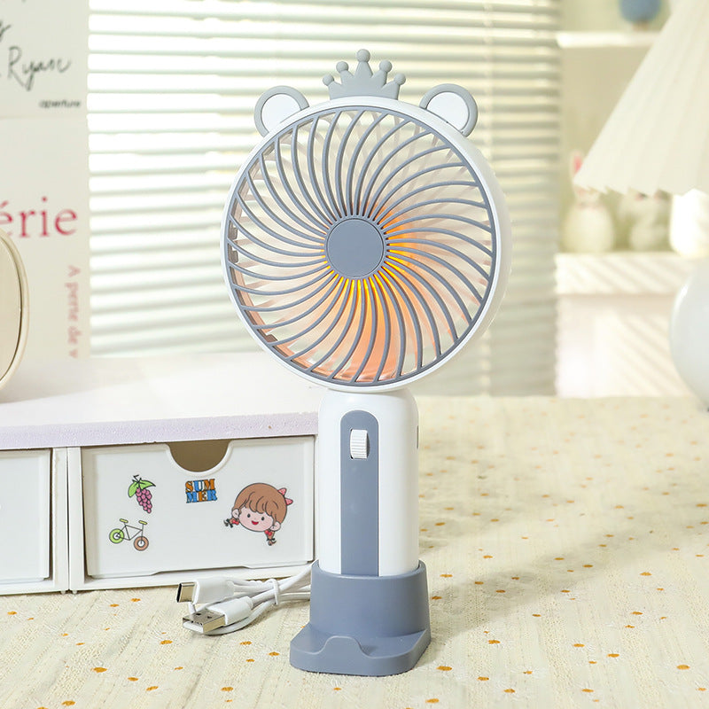 Women's Portable Hand Fan with Playful Animal Design Kalsten