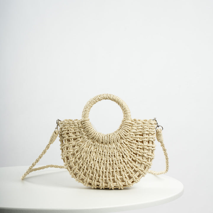 Beef Bast Handbag with Structured Design Kalsten