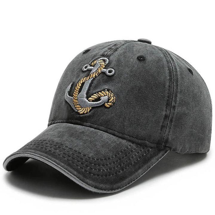 Men's Marine-Themed Embroidered Cotton Cap Kalsten