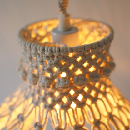 Macramé Hanging Light Fixture Acalora