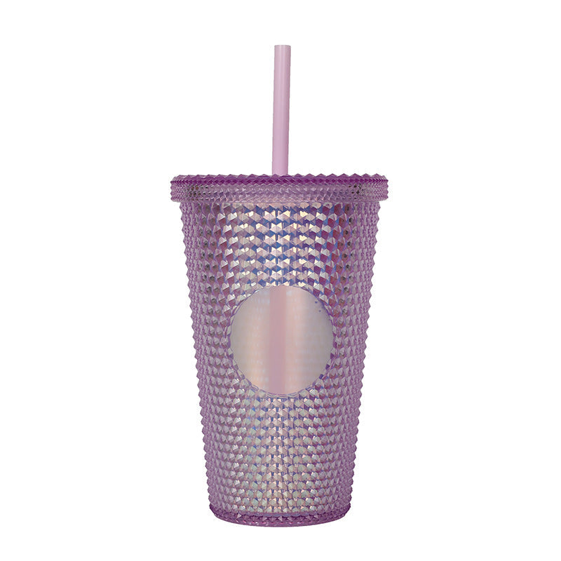 Unisex plastic drinking cup with textured design Kalsten