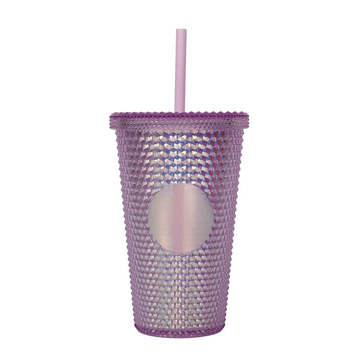 Unisex plastic drinking cup with textured design Kalsten