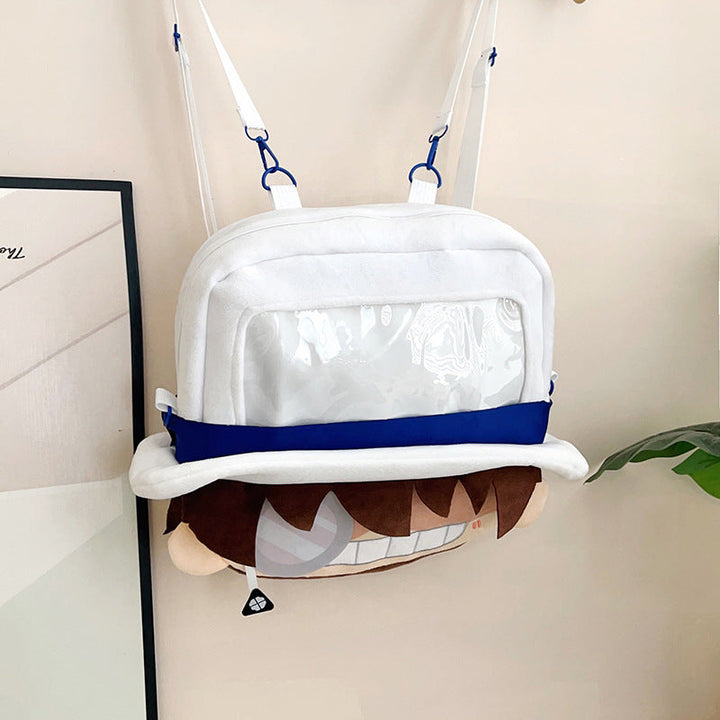 Plush Backpack with Unique Window Kalsten