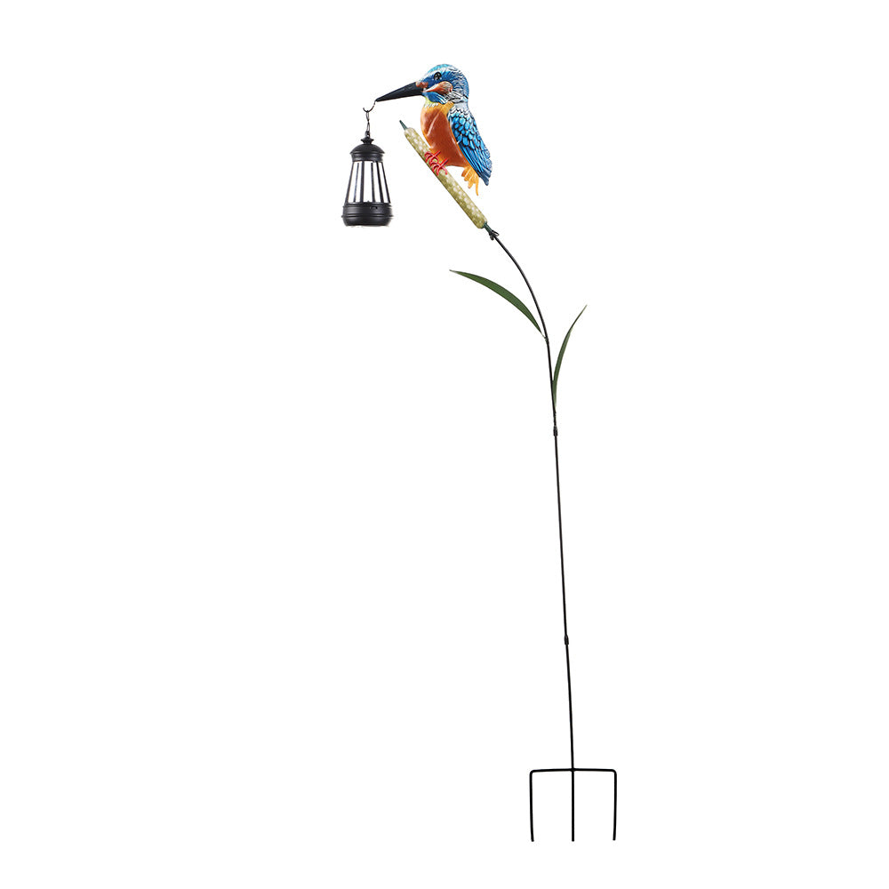 Decorative Solar Flamingo Garden Stake Lamp With Adjustable Metal Arm And Integrated LED Kalsten