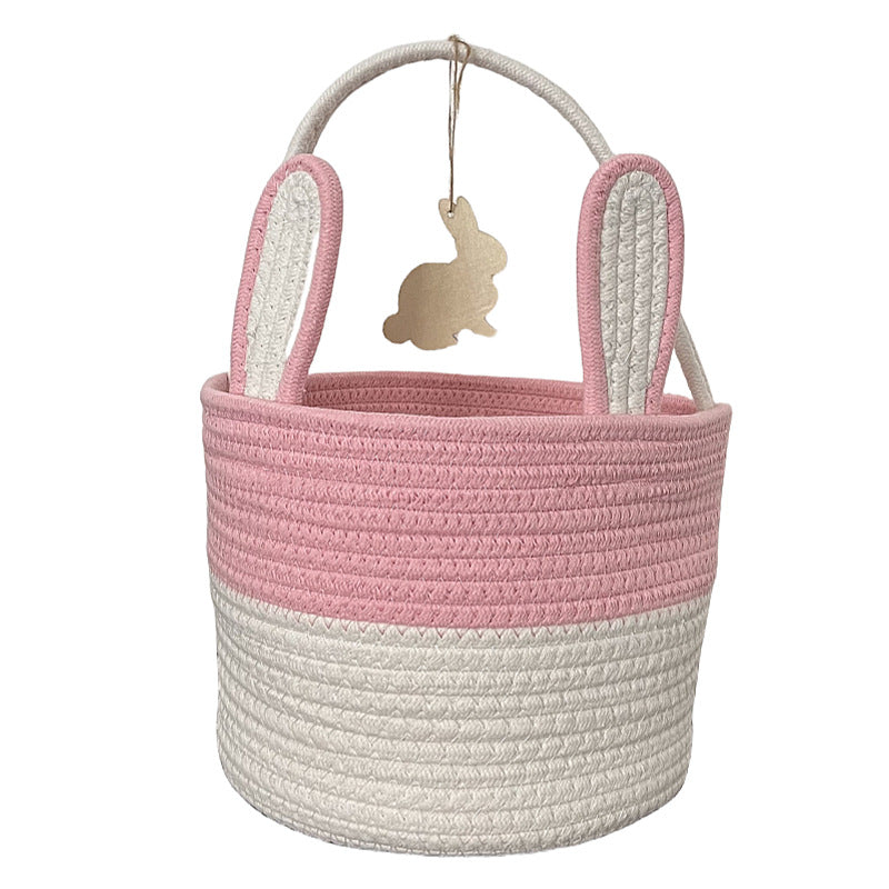 Women Decorative Basket with Bunny Ear Accent Kalsten