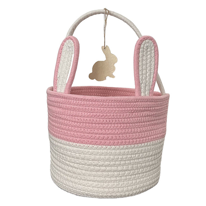 Women Decorative Basket with Bunny Ear Accent Kalsten