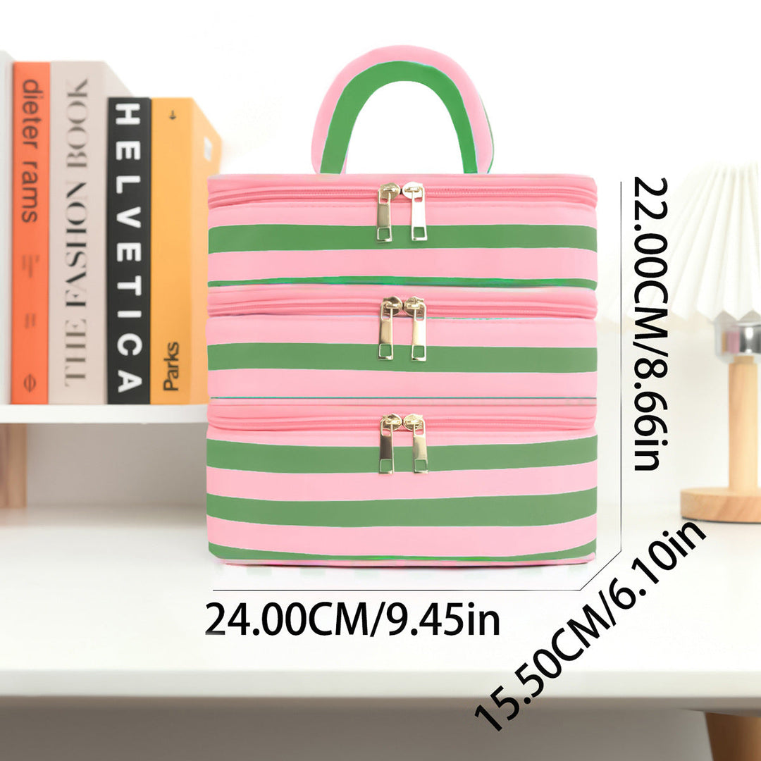 Stylish cosmetic organizer with multiple compartments Kalsten