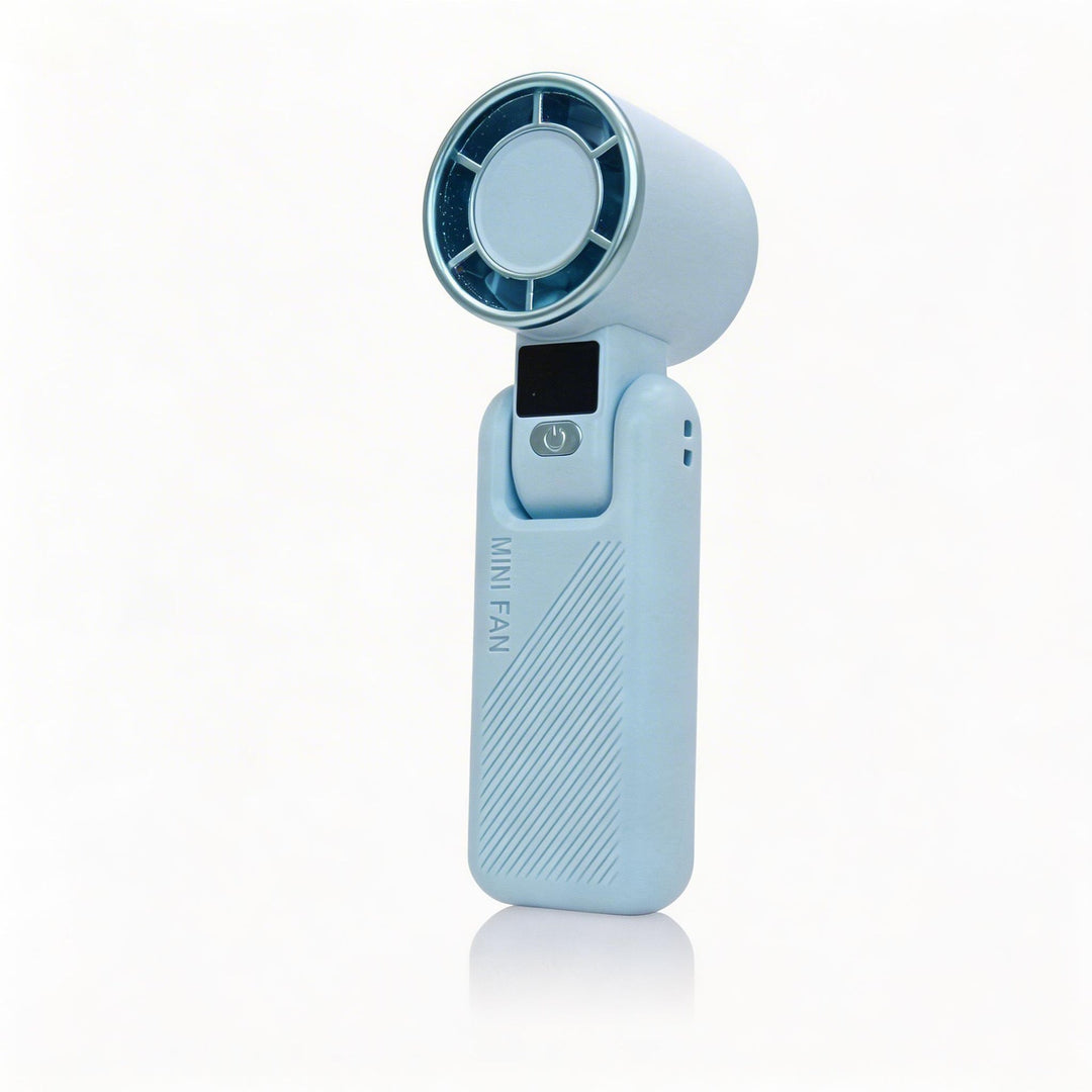 Women's Portable Mini Handheld Fan with USB Charging Function and Digital Display Kalsten