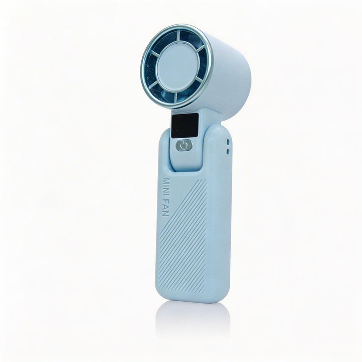 Women's Portable Mini Handheld Fan with USB Charging Function and Digital Display Kalsten