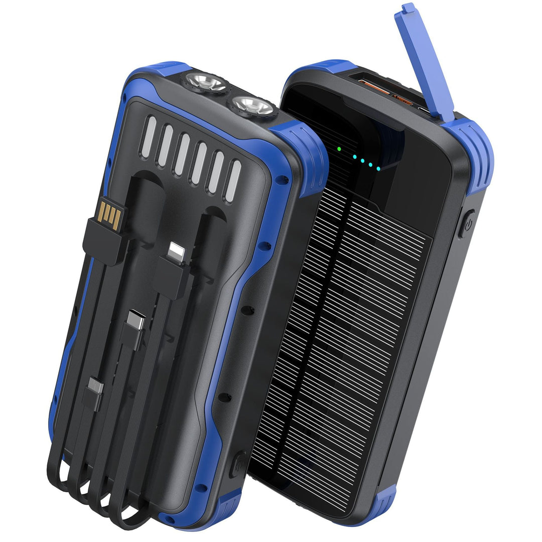 Portable solar power bank with multifunctional charging ports Kalsten