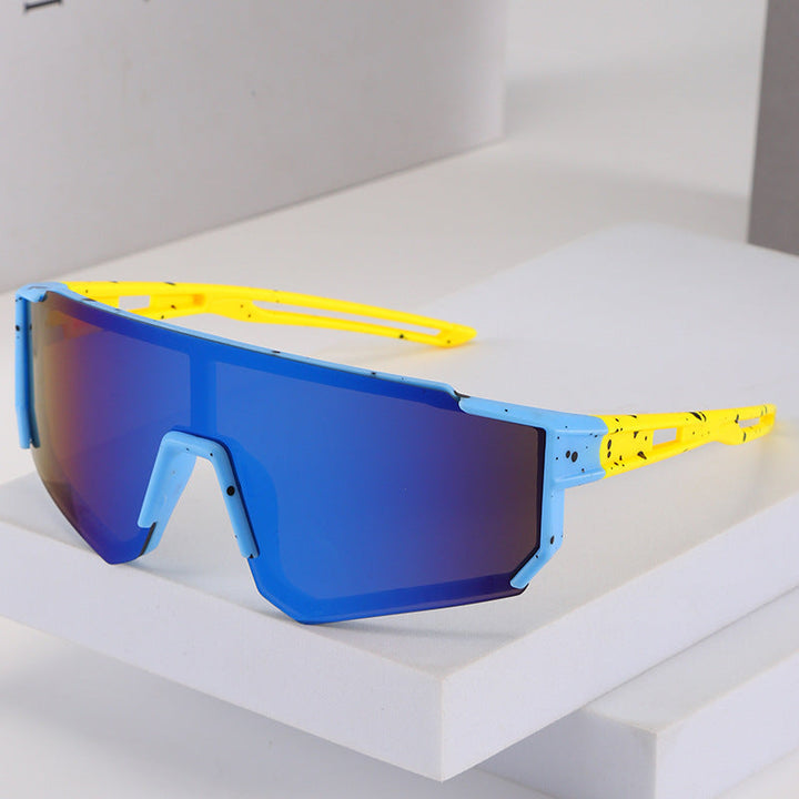 Men's Futuristic Oversized Shield Sunglasses Kalsten
