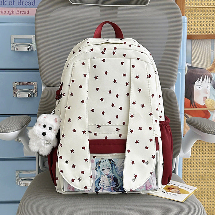 Cute Bunny Ears School Backpack