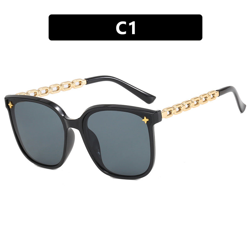 Women's fashionable sunglasses with trendy chain frame Kalsten