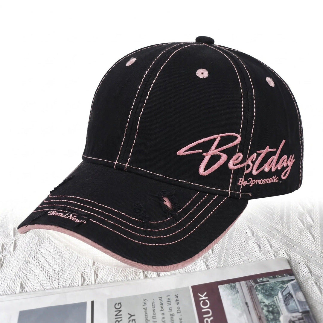 Men's Distressed Casual Cotton Baseball Cap Kalsten