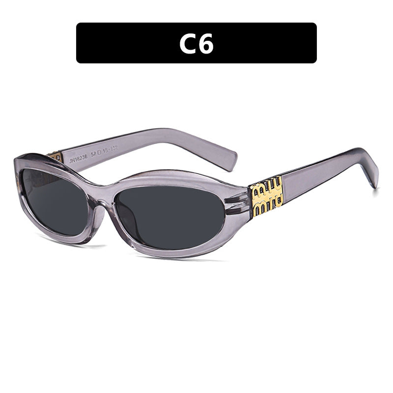 Women’s fashionable sunglasses in a curved design with luxurious details Kalsten