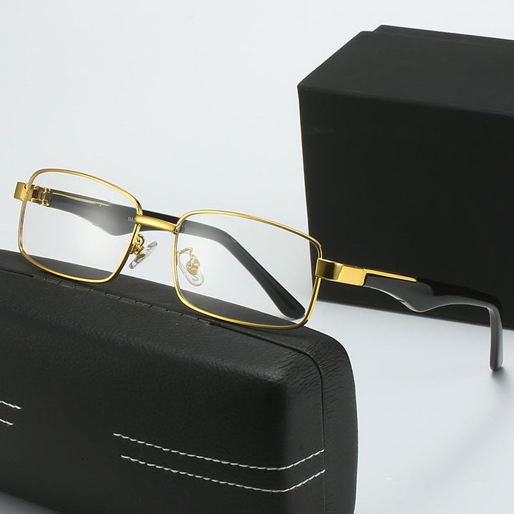 Women's corrective glasses with elegant gold-colored frame and stylish design Kalsten