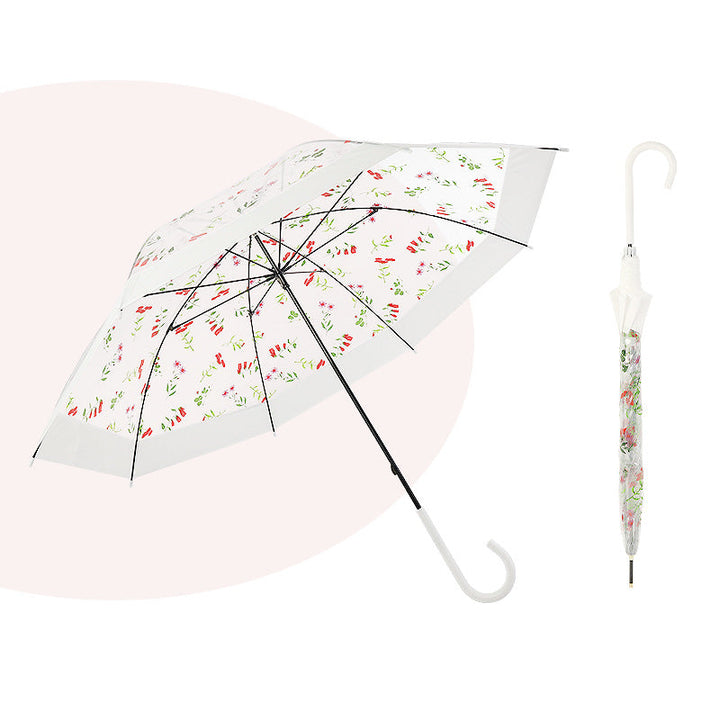 Women's Transparent Umbrella with Ergonomic Handle Kalsten