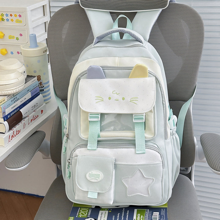 Cute Cat-Eared School Backpack