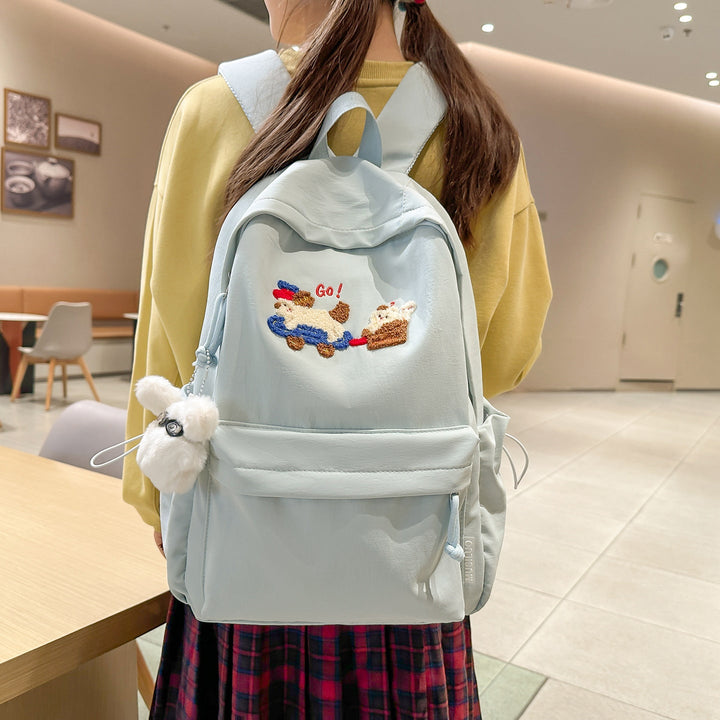 Playful Embroidered Backpack Kalsten