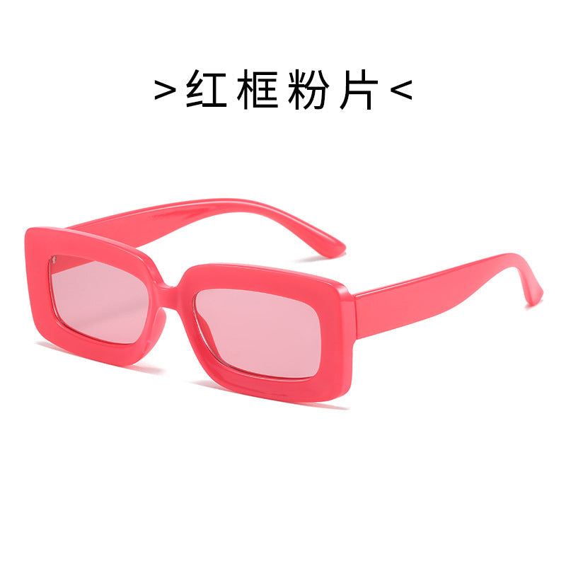 Women's Fashion Turtle Sunglasses with Rectangular Frame and Gradient Lenses Kalsten