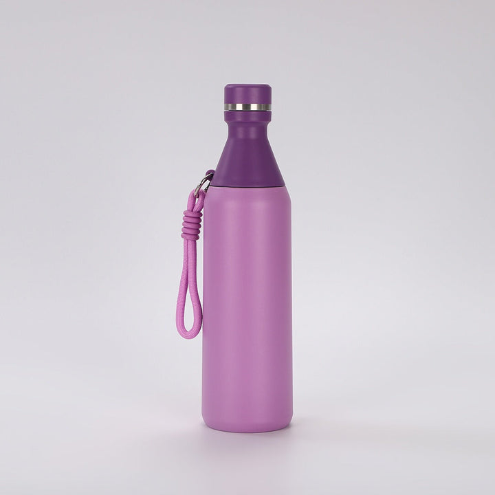 Ladies insulated drinking bottle with practical carrying strap Kalsten