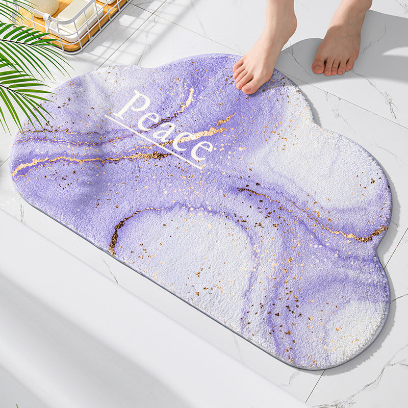Plush Cloud Shaped Bath Mat Kalsten