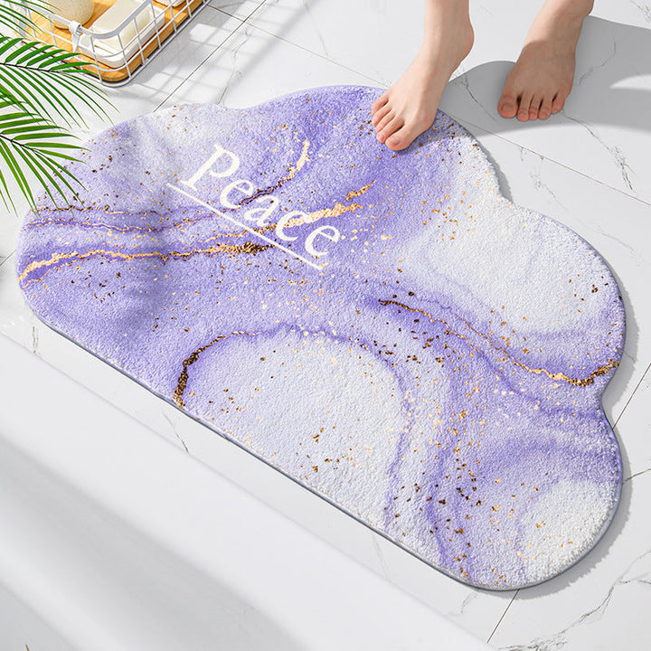Plush Cloud Shaped Bath Mat Kalsten