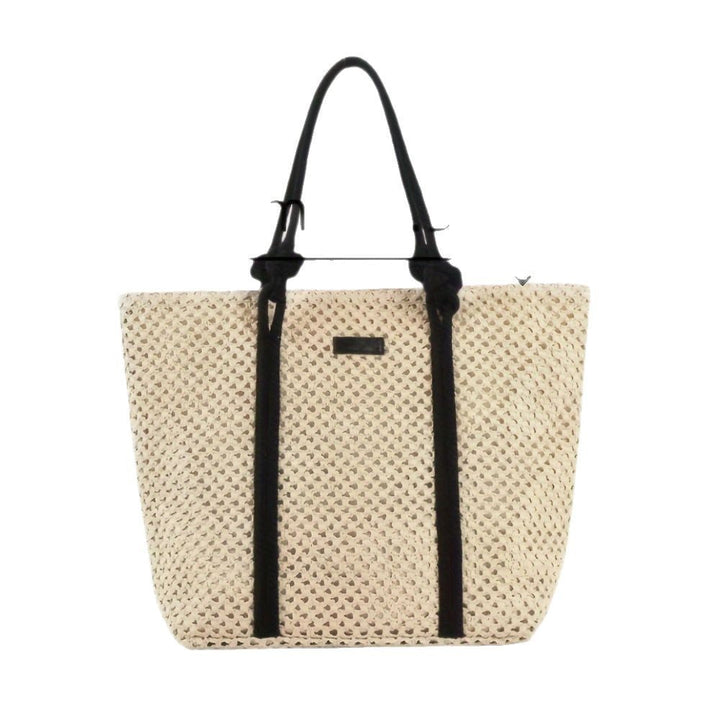 Spacious basket bag with black accents Kalsten