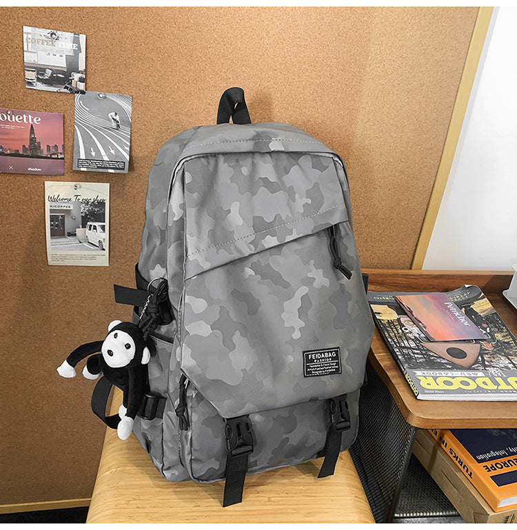 Functional Camouflage Urban School Backpack