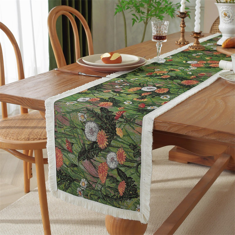 Elegant Floral Decorative Table Runner