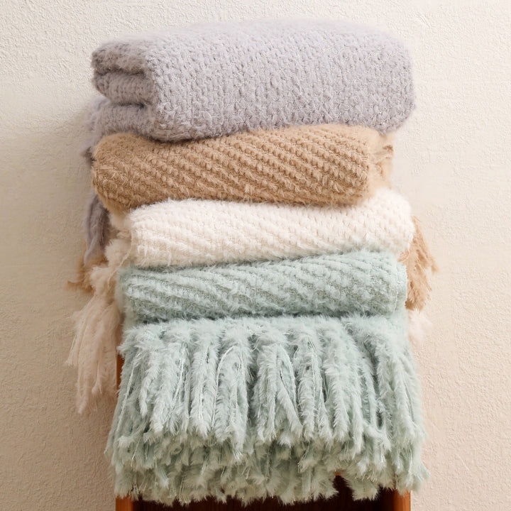 Soft Textured Throw Blanket Kalsten
