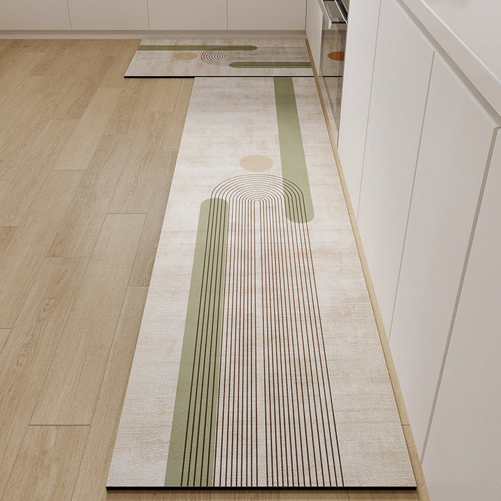 Geometric Patterned Kitchen Runner Mat