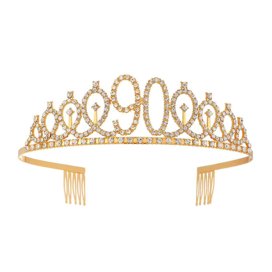 Women's Crystal-Embellished Tiara with Elegant Design Kalsten
