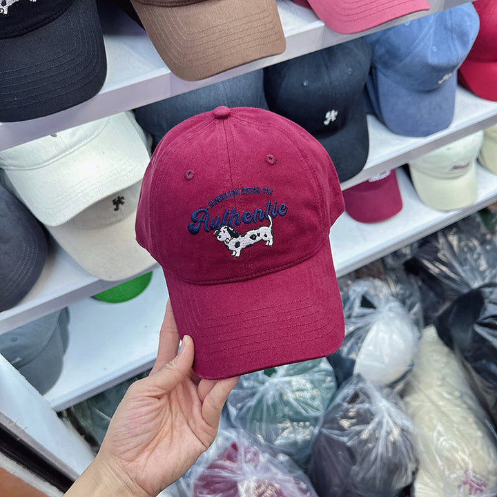 Women's Embroidered Cow Print Baseball Cap Kalsten