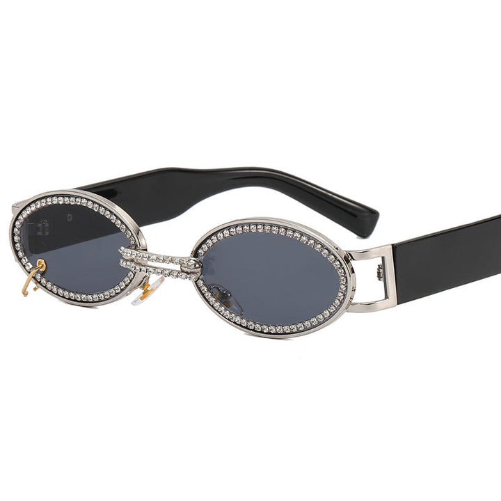 Women extravagant fashionable sunglasses with rhinestone-adorned frame Kalsten