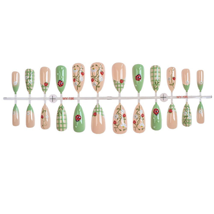 Artistic Natural Press-On Nails Set Kalsten