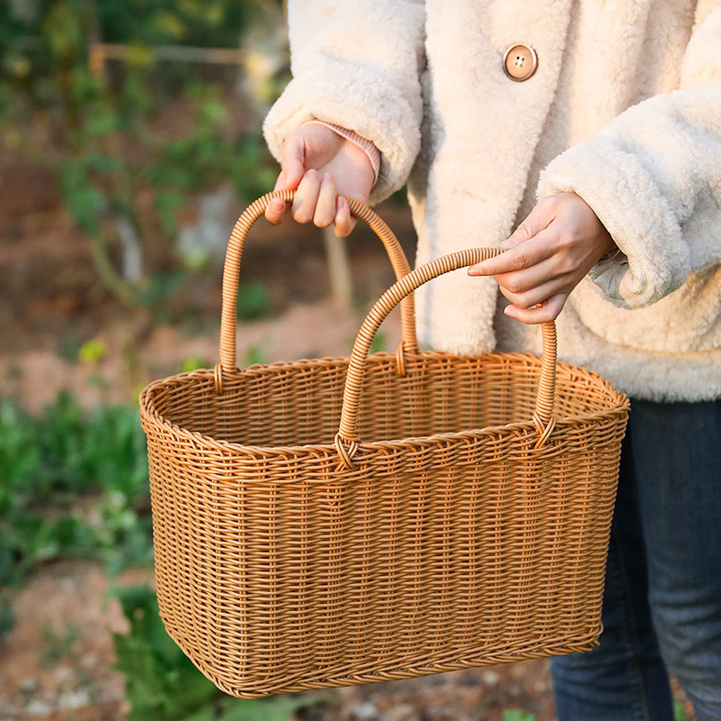 Unisex Large Storage Basket made of Woven Material Kalsten