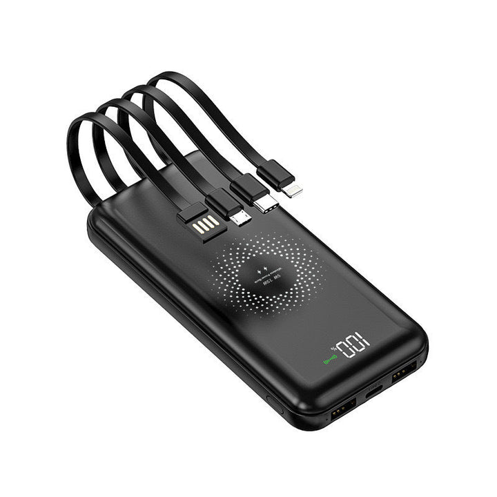 Power bank with integrated multi-charging cable for Kalsten