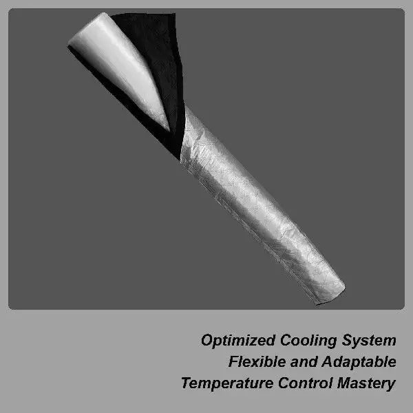 Unisex one size flexible insulated refrigerant line cover with reflective thermal insulation layer Kalsten