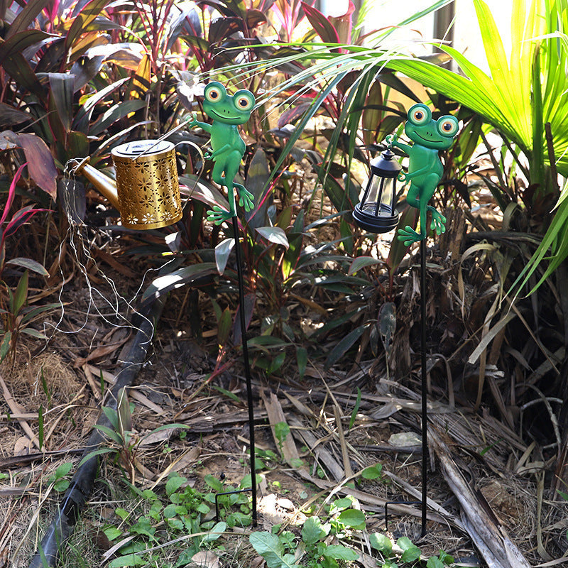 Decorative Hummingbird Solar Garden Stake With Hanging Lantern Kalsten