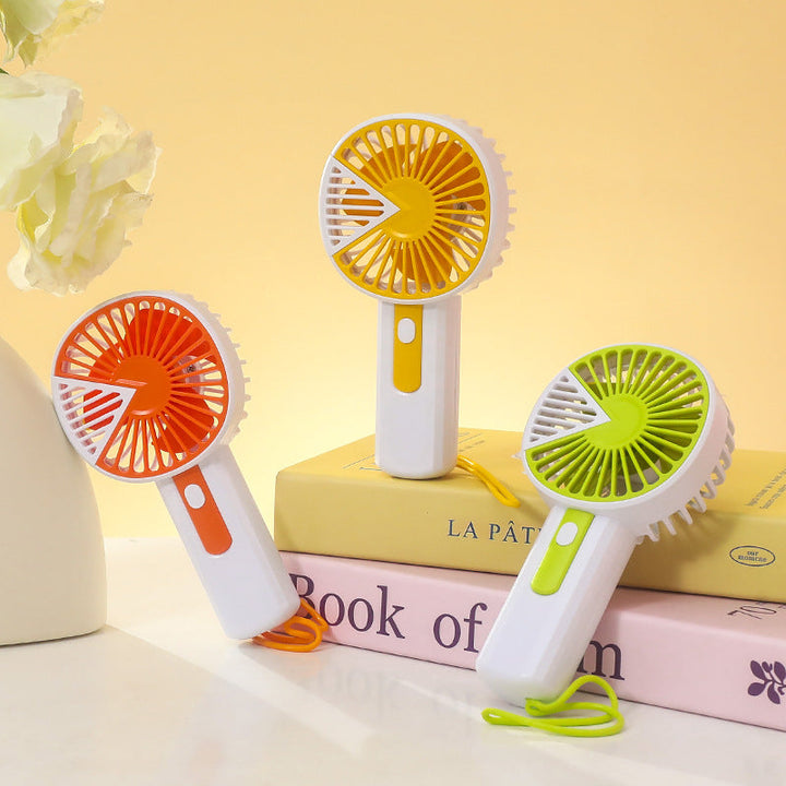 Ladies portable USB fan with ergonomic handle Kalsten