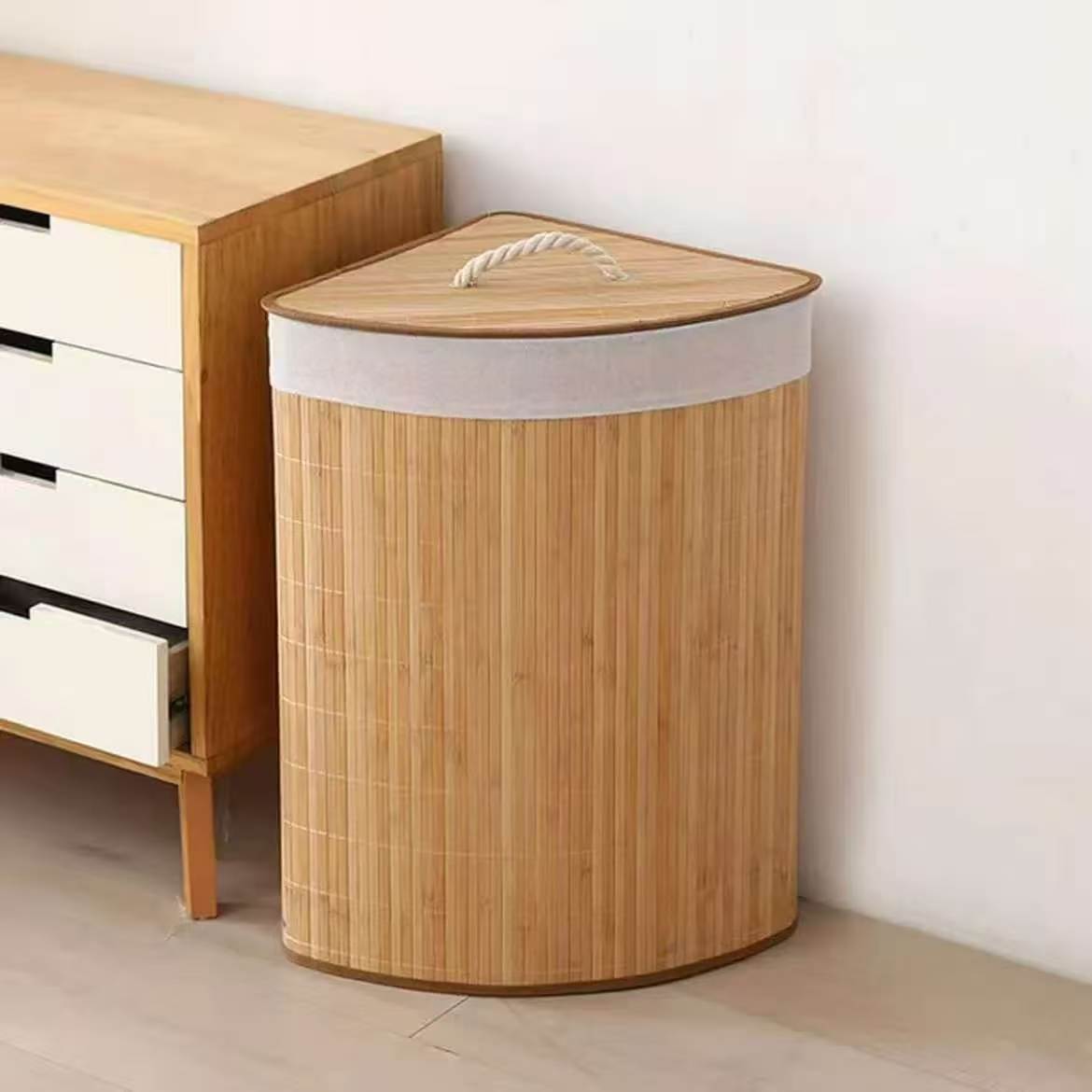 More Elegant and Practical Laundry Basket Made of Rattan Acalora