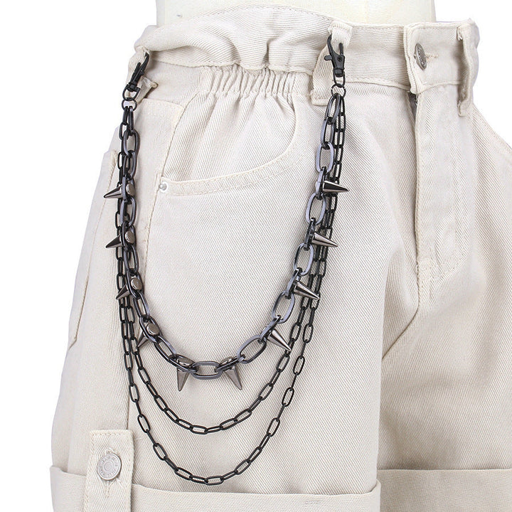 Fashionable chain belt with stud accents Kalsten