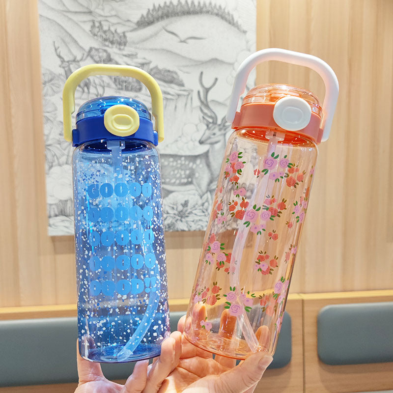 Women’s water bottle with leak-proof lid and integrated straw Kalsten