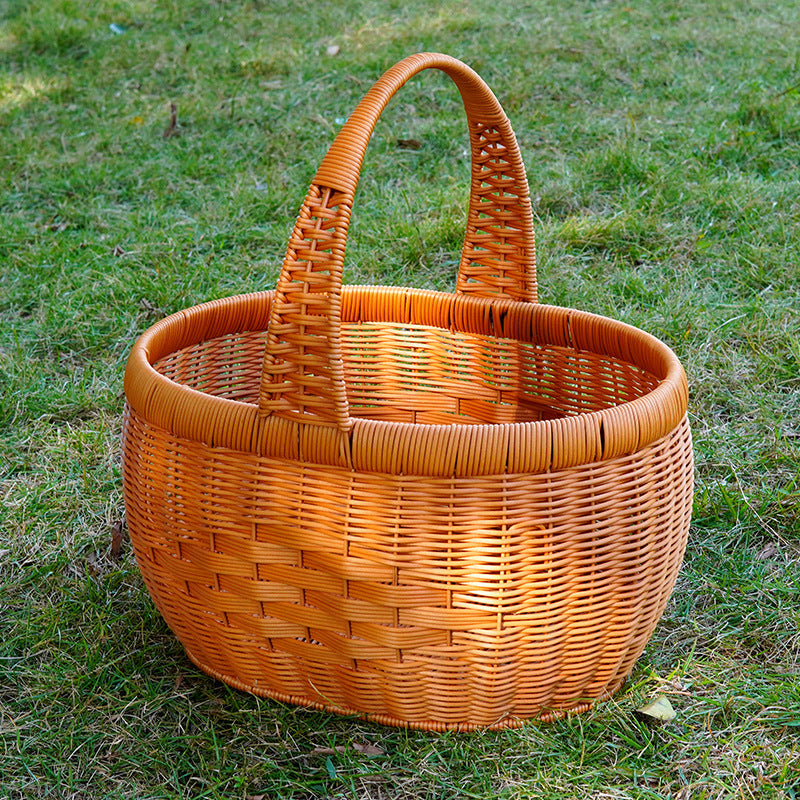 Women Handwoven Basket with Lid Kalsten