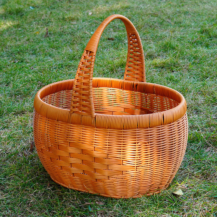 Women Handwoven Basket with Lid Kalsten