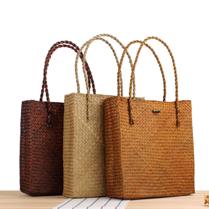 Braided Tote Bag with Two Sturdy Handles Kalsten
