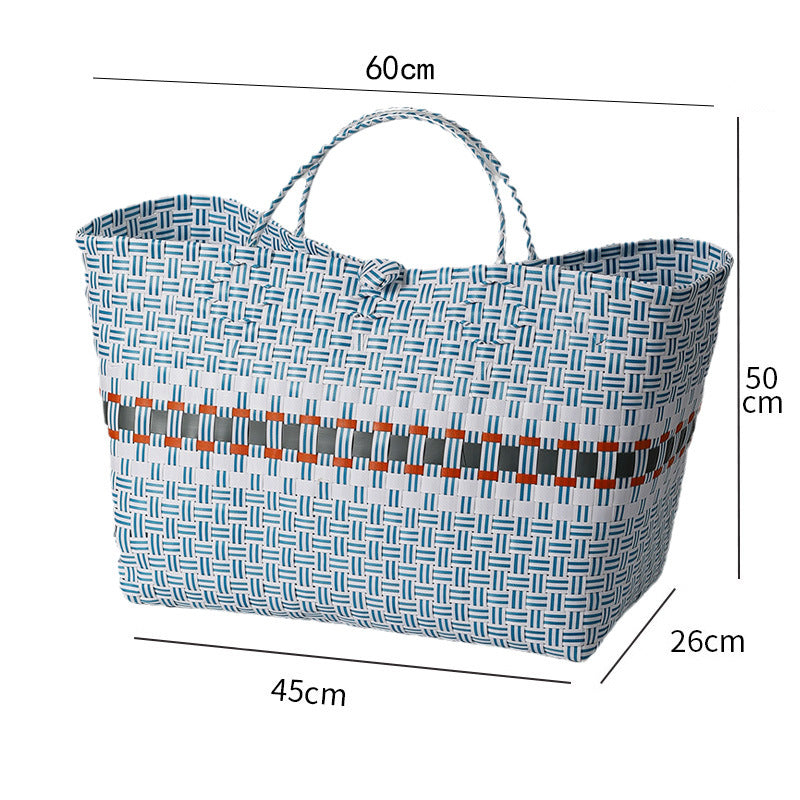 Large Capacity Woven Shopping Tote Kalsten